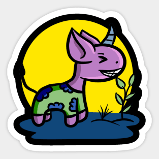 purple monster Sticker